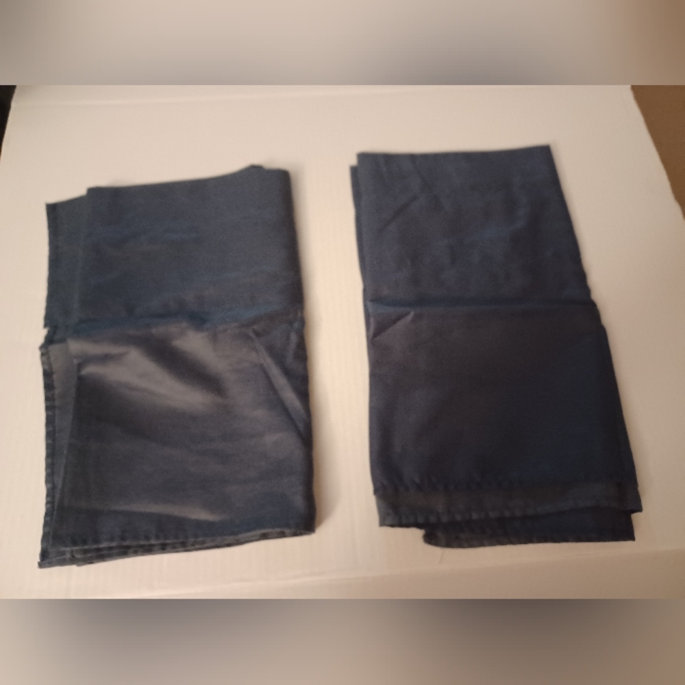 4/$40  Navy Blue 2 pc. Valance Curtain
